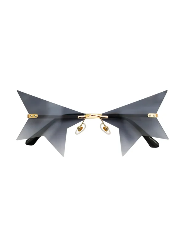 Cosmic Veil | Rimless Avant-Garde Starburst Sunglasses