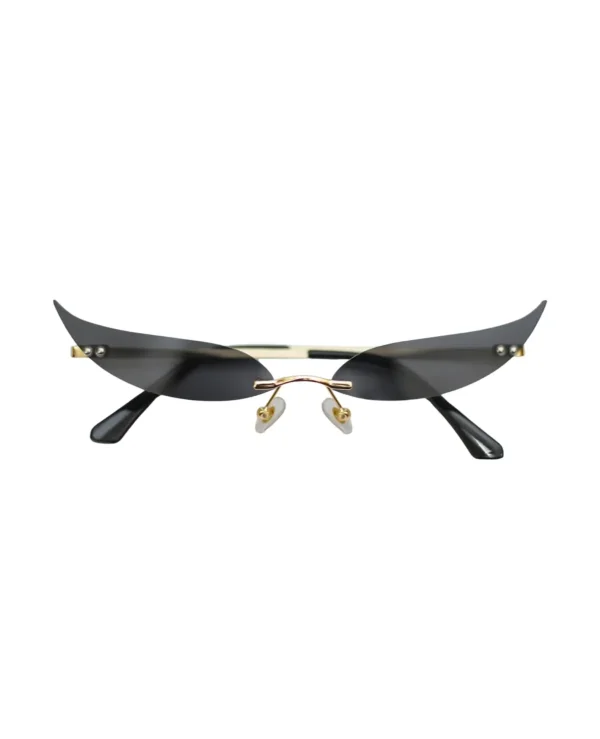 Ethereal Raven | Rimless Ultra-Slim Winged Sunglasses