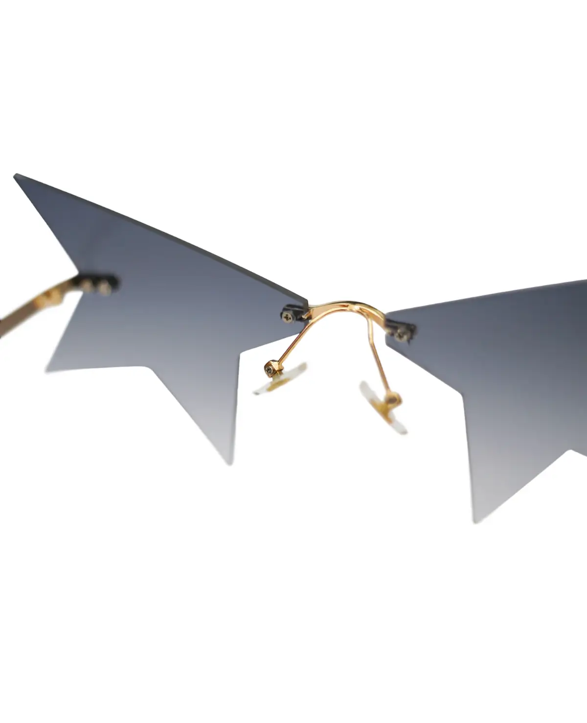 Cosmic Veil | Rimless Avant-Garde Starburst Sunglasses - Image 5