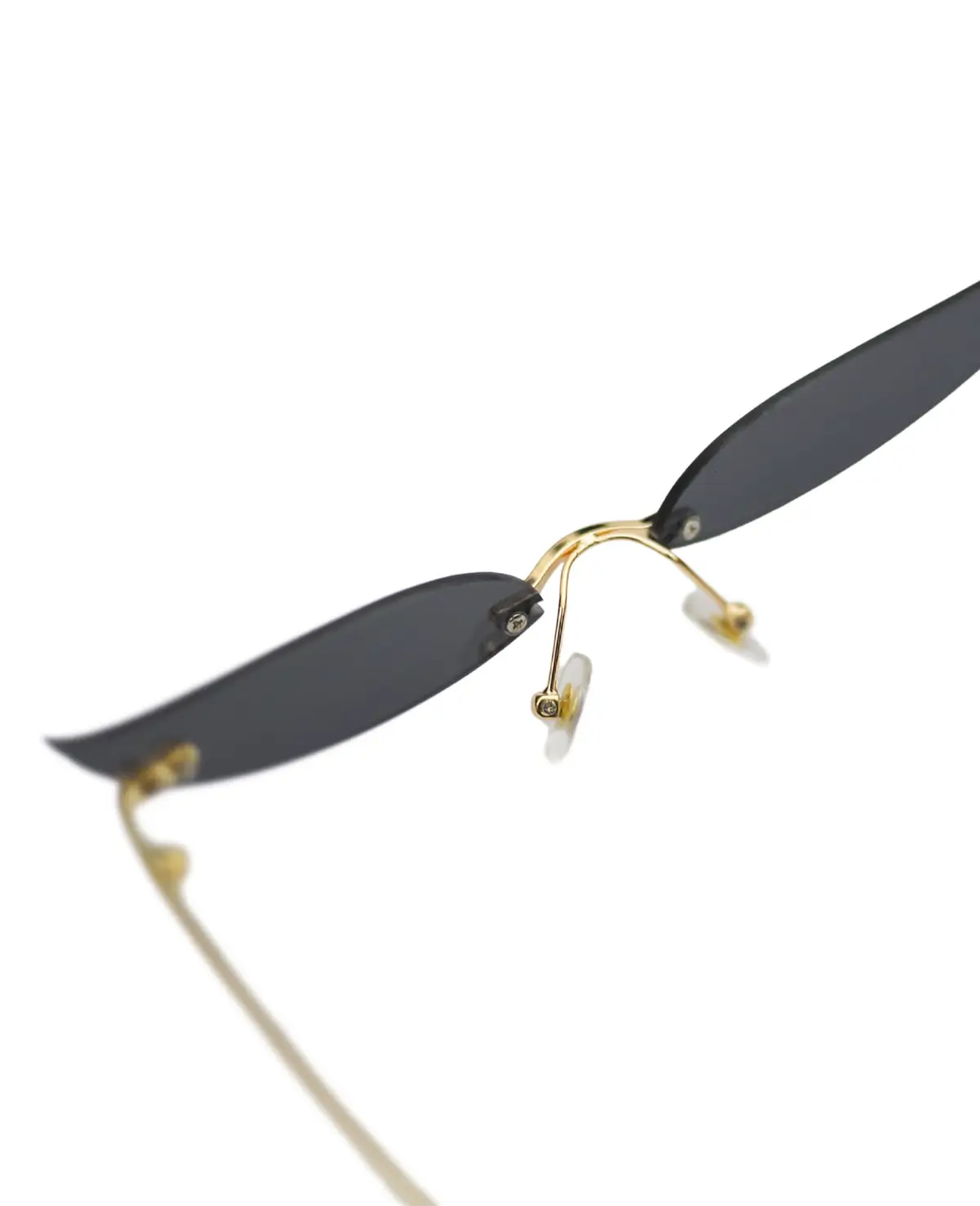 Ethereal Raven | Rimless Ultra-Slim Winged Sunglasses - Image 3