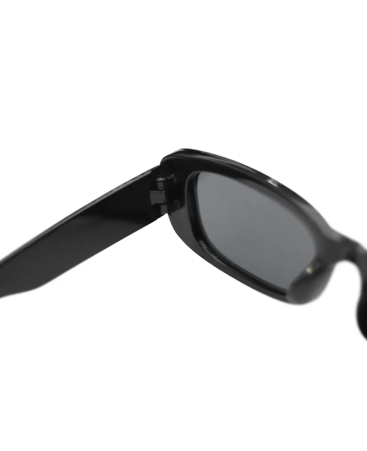 Athena | Slim Rectangular Black Sunglasses - Image 6
