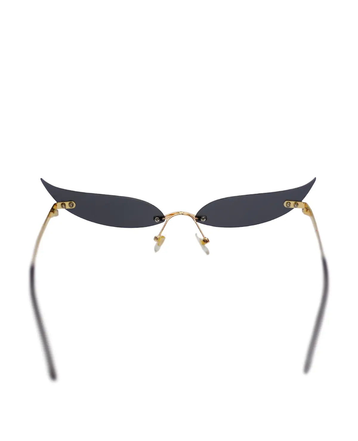 Ethereal Raven | Rimless Ultra-Slim Winged Sunglasses - Image 6