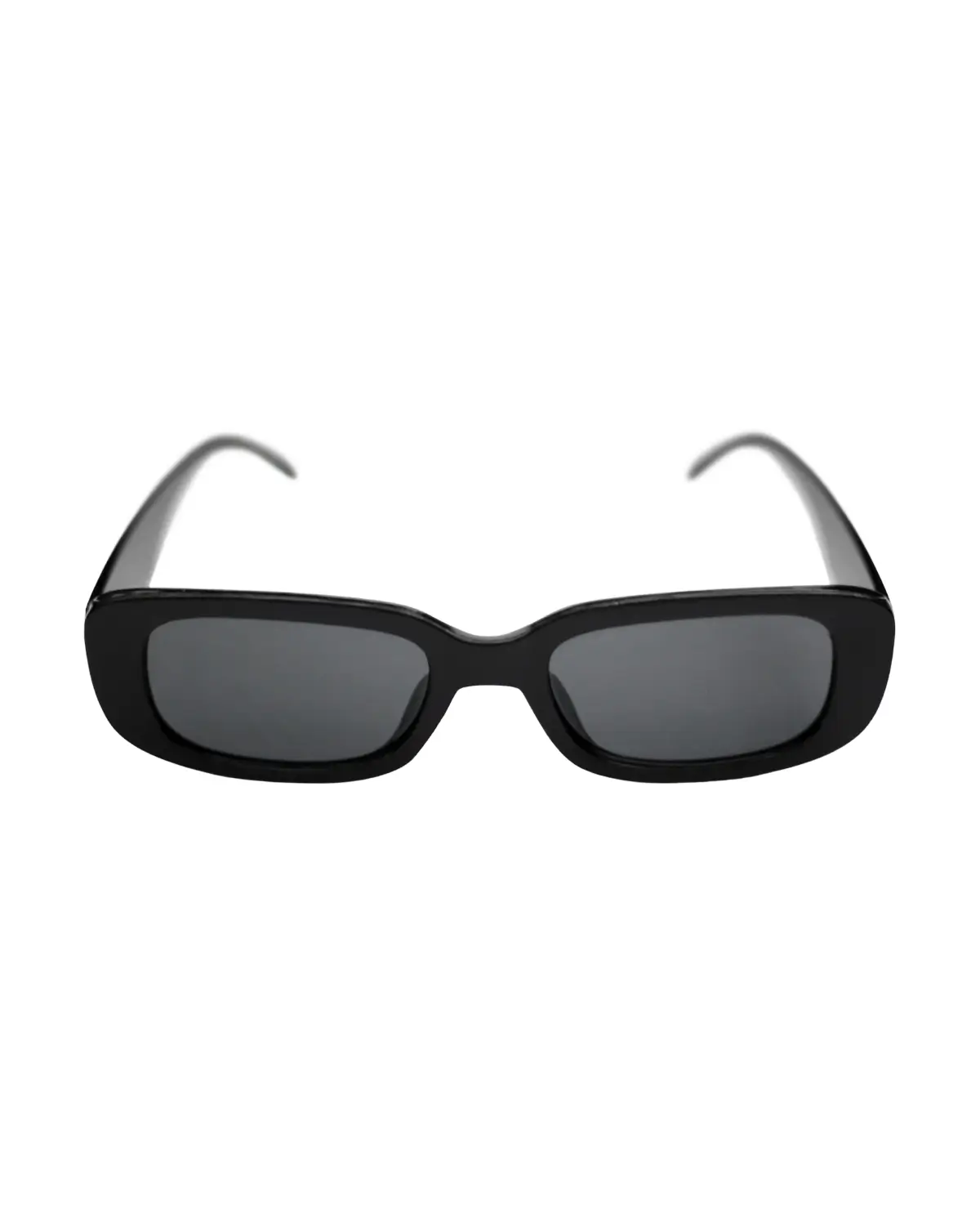 Athena | Slim Rectangular Black Sunglasses - Image 2